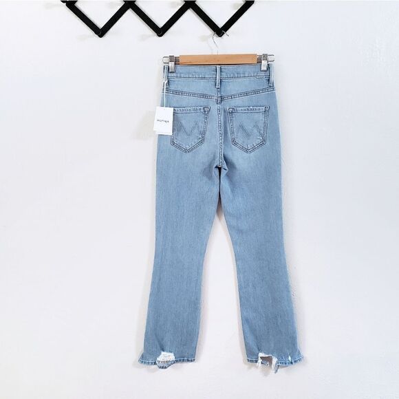 Mother The Insider Crop Step Chew Bootcut Ankle Jeans In Mentally Elsewhere Size - Picture 7 of 11